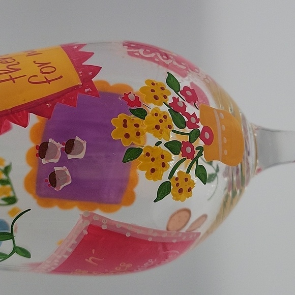 LOLITA Hand Painted Recipe Wine Glass #1 Grandma - Picture 6 of 7